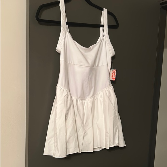 Free People Dresses & Skirts - White Women's Tank Dress Swimcover - 2-in-1 Swim Dress